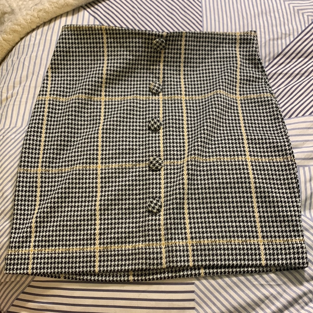 Check Her Out Mini Skirt - size M
